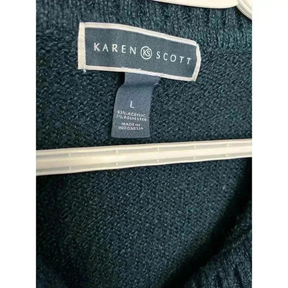 Navy Blue Pullover Sweater - Picture 4 of 10